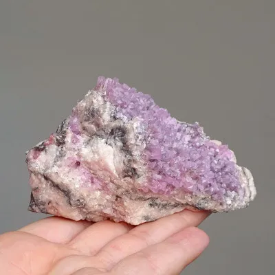 Kobaltcalcitkristalle im Gestein, 303g, Marokko |Minerals-stones