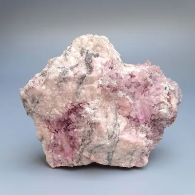 Kobaltcalcitkristalle im Gestein, 311g, Marokko |Minerals-stones