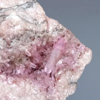 Cobaltocalcite crystals in rock 311g, Morocco |MINERALS-STONES