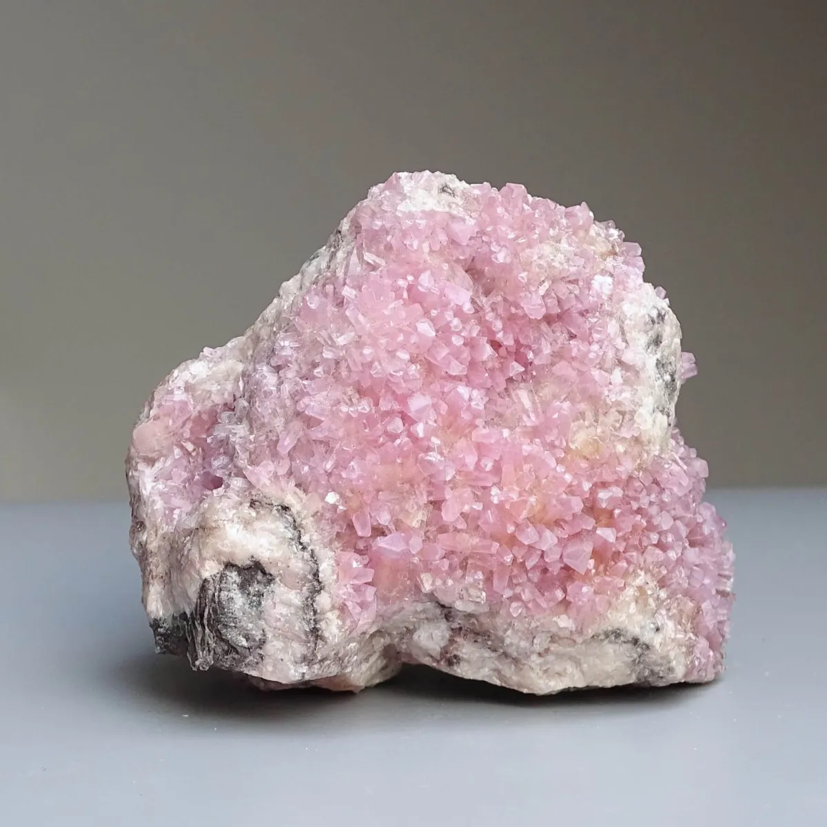Cobaltocalcite crystals in rock 572g, Morocco |MINERALS-STONES