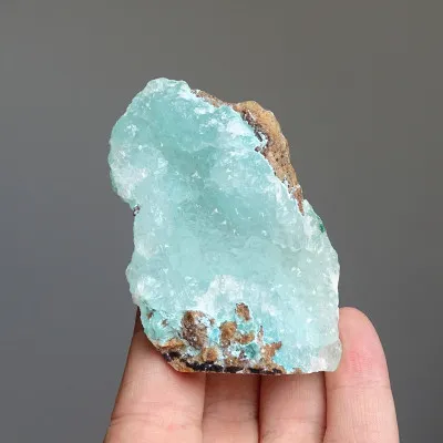 Chrysokoll mit fein kristallisiertem Quarz 60g, Kongo