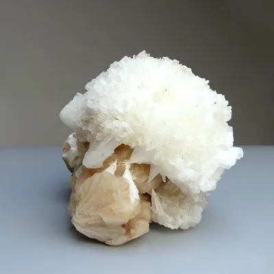 Scolecite on stilbite druse 1226g, India | Minerals-Stones