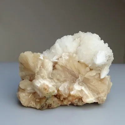 Scolecite on stilbite druse 1226g, India | Minerals-Stones