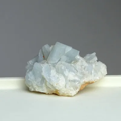 Barite blue natural mineral in rock 97g, Morocco