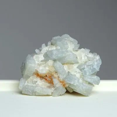 Barite blue natural mineral in rock 138g, Morocco