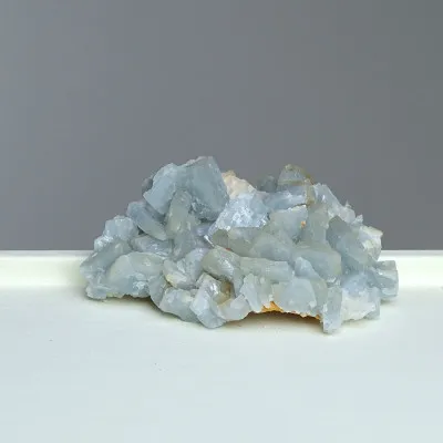 Barite blue natural mineral in rock 119g, Morocco