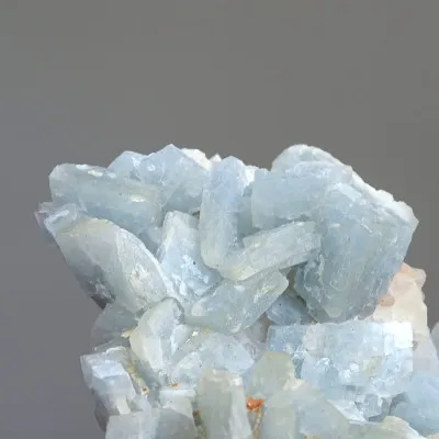 Barite blue natural mineral in rock 119g, Morocco