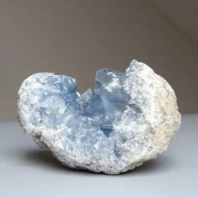 Celestine crystals druse 1045g, Madagascar | Minerals-Stones