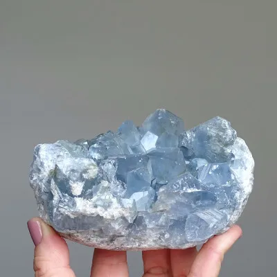 Celestine crystals druse 1005g, Madagascar | Minerals-Stones