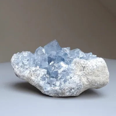 Celestine crystals druse 822g, Madagascar | Minerals-Stones