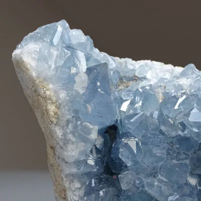 Celestin-Kristalle, Druse, 1005g, Madagaskar | Minerals-Stones