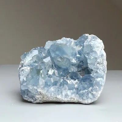 Celestine crystals druse 912g, Madagascar | Minerals-Stones