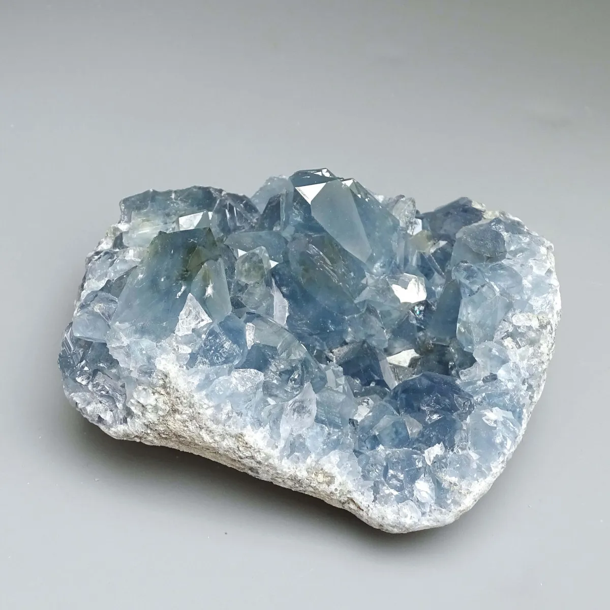 Celestine crystals druse 912g, Madagascar | Minerals-Stones