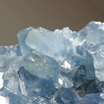 Celestine crystals druse 912g, Madagascar | Minerals-Stones
