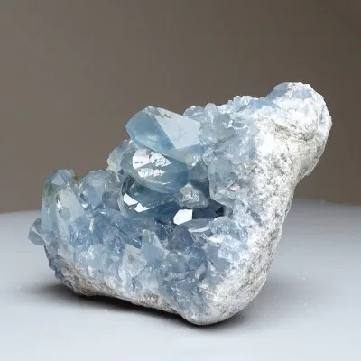 Celestine crystals druse 912g, Madagascar | Minerals-Stones