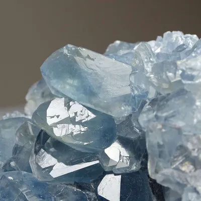 Celestine crystals druse 912g, Madagascar | Minerals-Stones