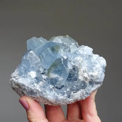 Celestýn krystaly drúza 808g, Madagaskar | Minerals-Stones