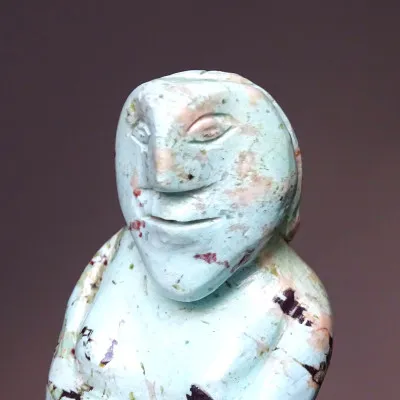 Chrysocolla - Pachamama figurine 161,Peru | Minerals-stones