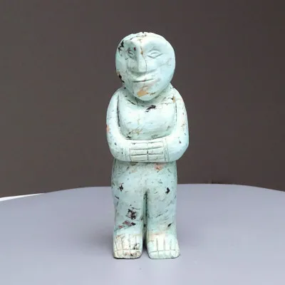 Chrysocolla - Pachamama figurine 143g,Peru | Minerals-stones
