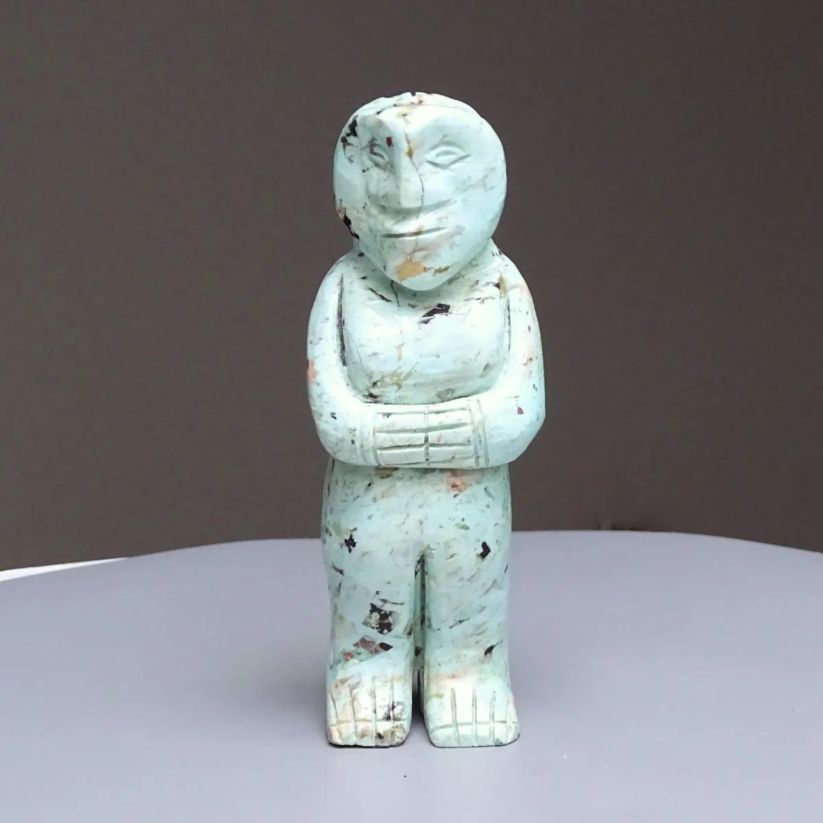 Chrysocolla - Pachamama figurine 143g,Peru | Minerals-stones