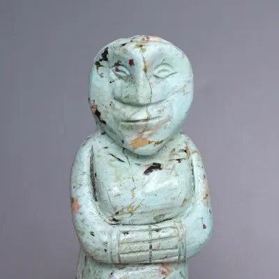 Chrysokoll - Pachamama Figur 143g, Peru | Minerals-Stones