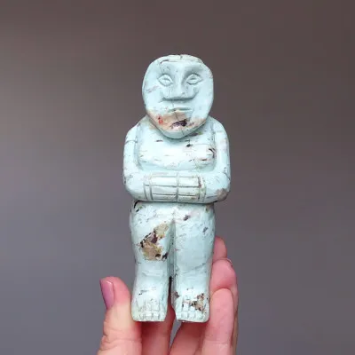 Chrysokoll - Pachamama Figur 172g, Peru | Minerals-Stones