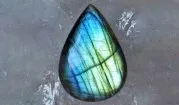 Labradorite - cabochon natural mineral of the feldspar group