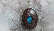 Kavansite – silver pendants made from natural mineral