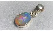 Ethiopian opal – silver pendant made of natural gemstone